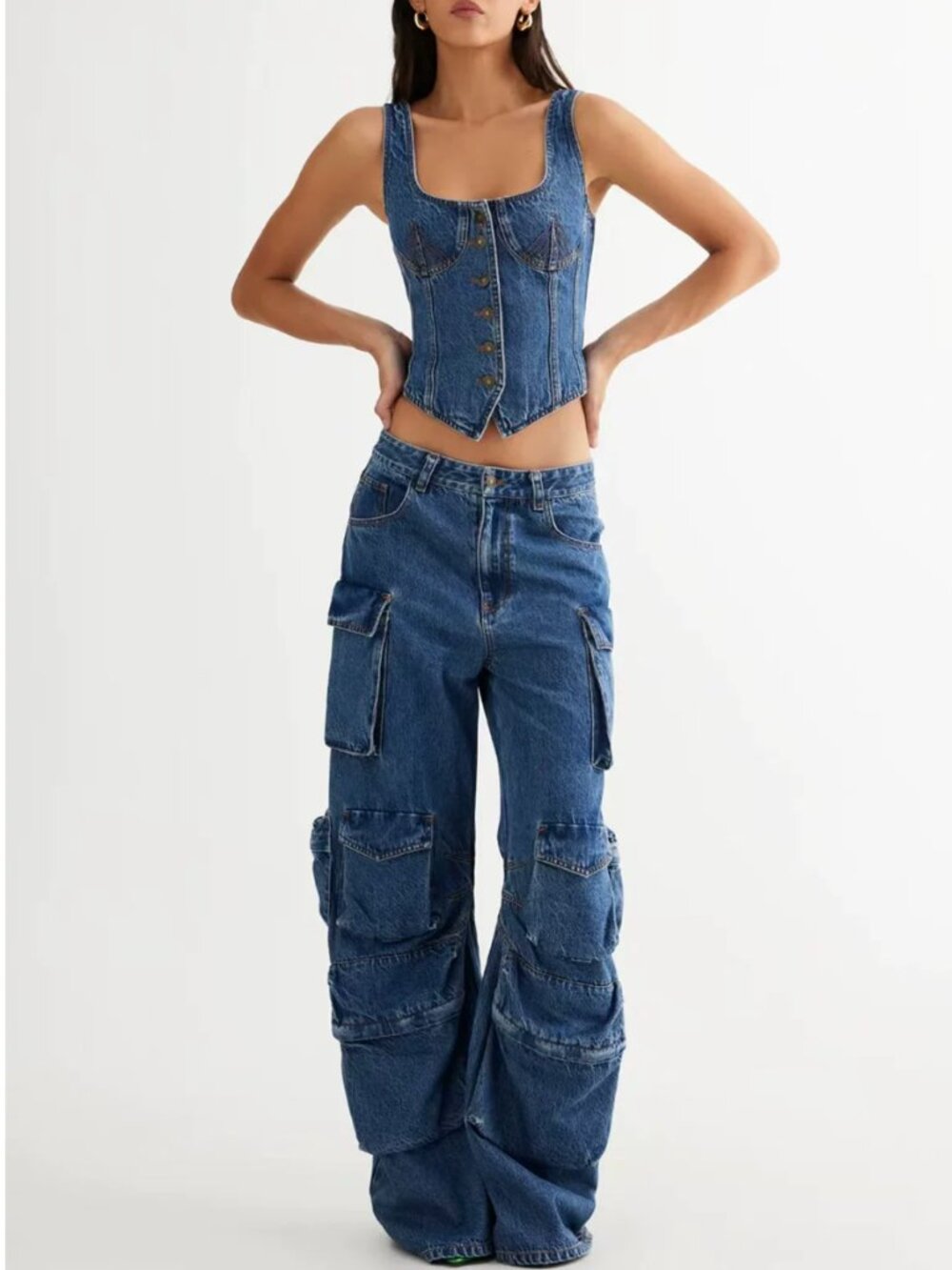 ✨ SALE✨ LIONESS Smokeshow Jeans Blue Denim Large/US8